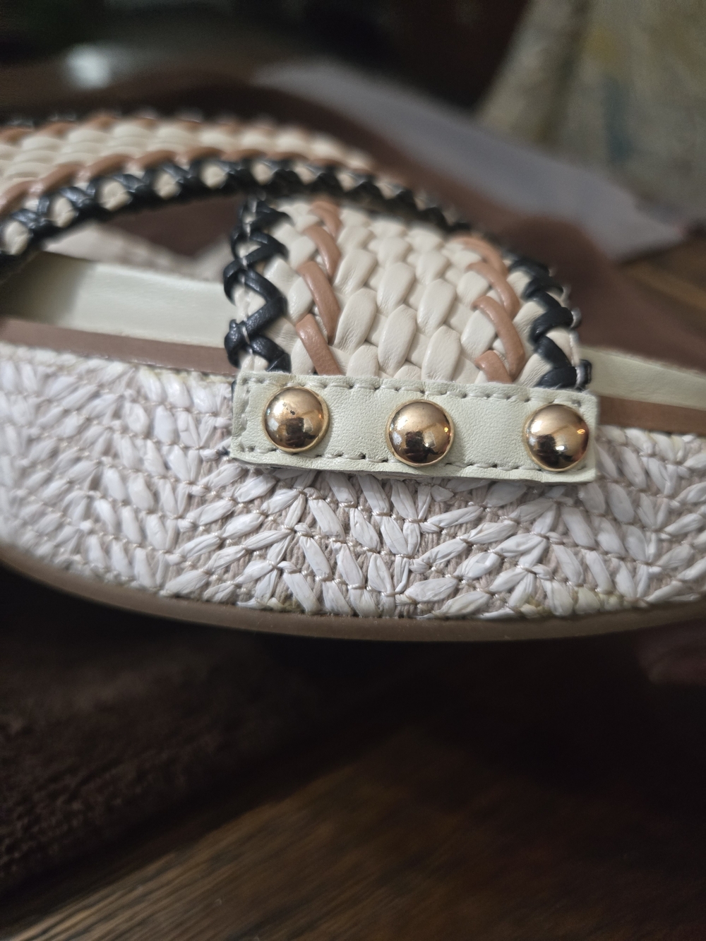 Kelsi Dagger Kids Natural Braided Slingback Sandals EUC SIZE 10 - Picture 8 of 13
